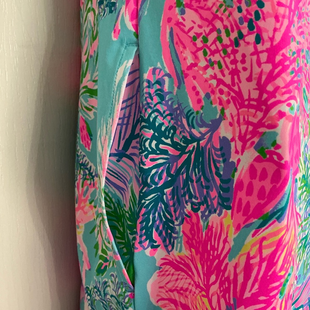 LIKE NEW🪷Lilly Pulitzer🪷Johana Swim Cover-Up Cestra blue Cay To My Heart - Picture 9 of 16